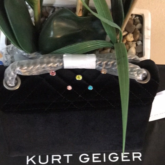 Kurt Geiger London Mini Brixton Shoulder Bag In Charcoal - - Picture 8 of 17